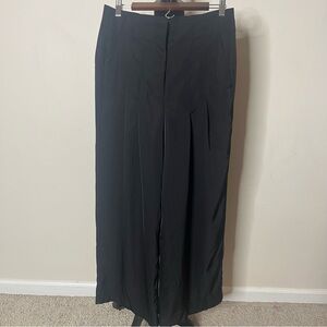 Banana Republic Women’s Black High Rise Pleated Wide Leg Career Pants Sz 8~NWT